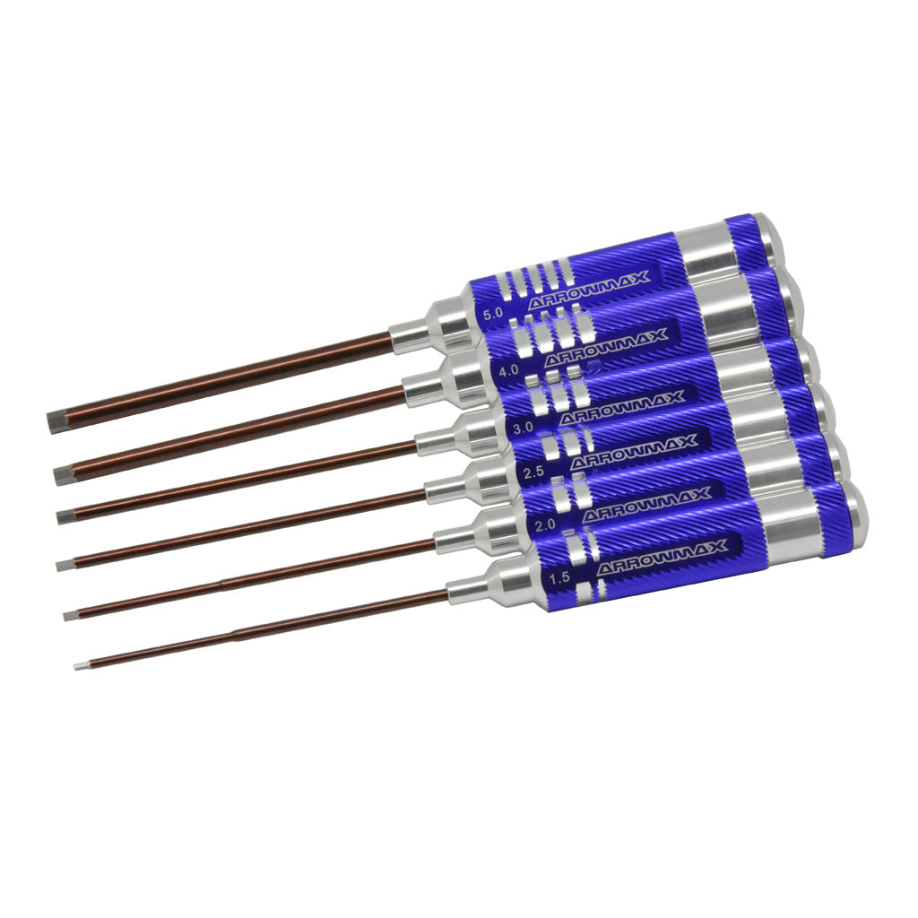 Arrowmax - Allen Wrenches 1.5-2.0-2.5-3.0-4-5.0x120mm - 6 Pcs - AM110992