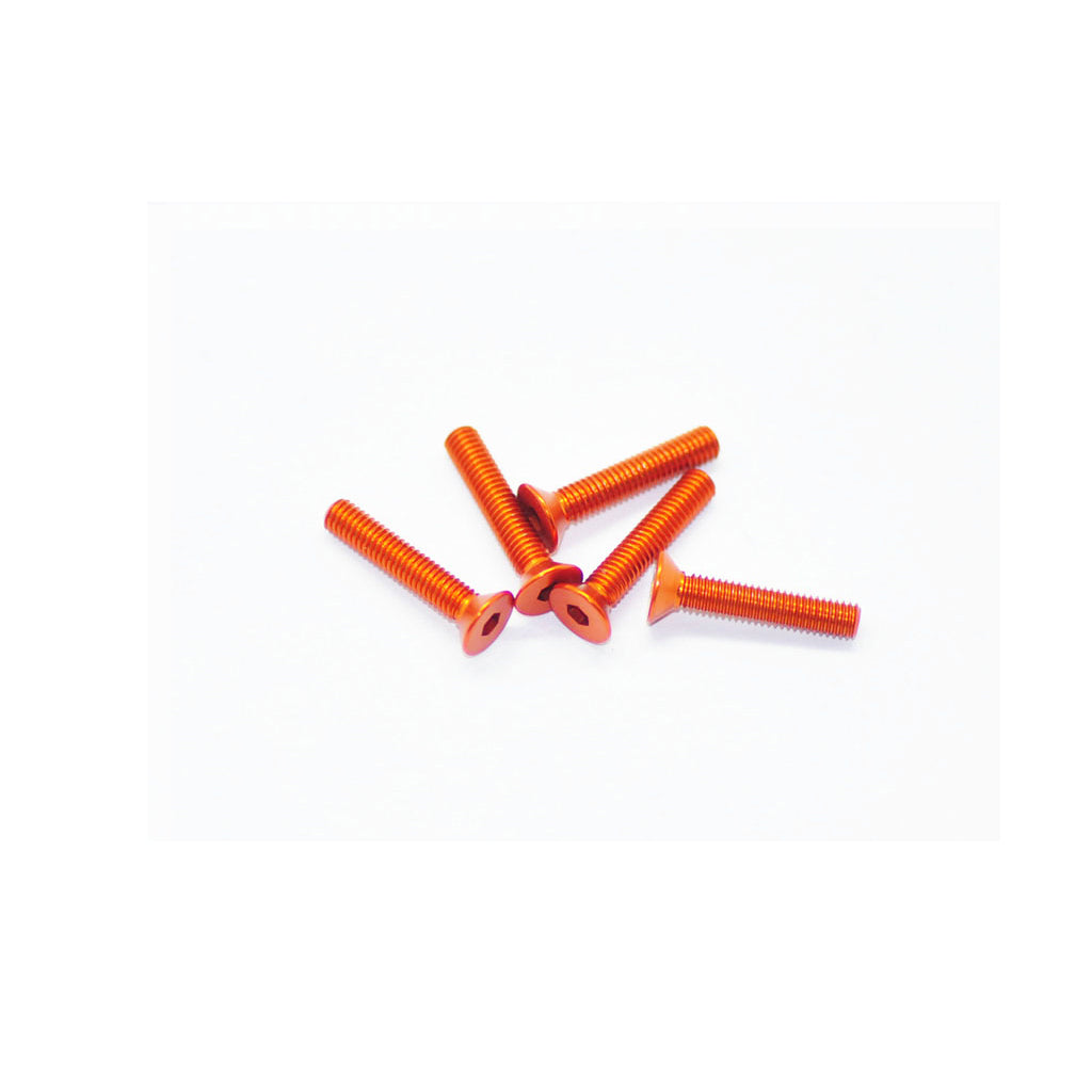 Arrowmax - Alu Screw Allen Csk M3 x 16 Orange (5) - AM14CS3016O