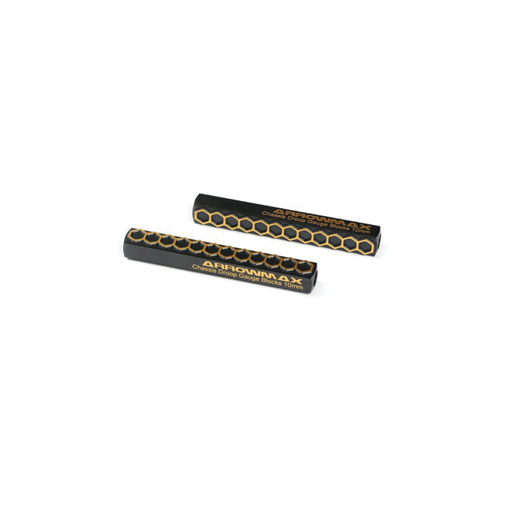 Arrowmax - Chassis Droop Gauge Blocks 10mm Blk -2pcs - AM171054