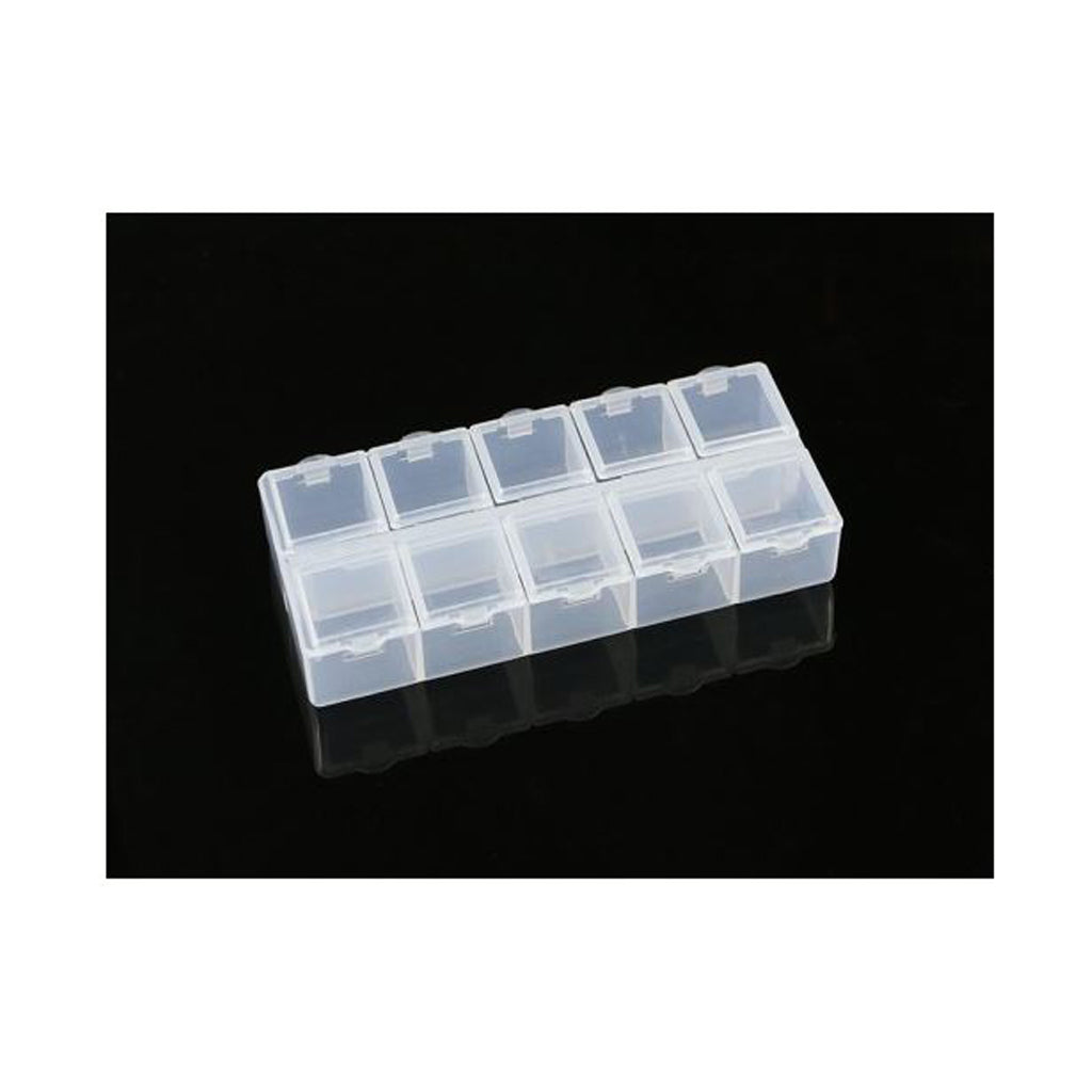ARROWMAX RC CAR/BUGGY PINION/FIXINGS STORAGE PARTS BOX 132X58X20MM (SMALL 10BIN) AM199524