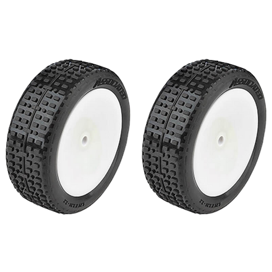 ASSOCIATED - RB10 RTR FRONT WHEELS & TYRES MOUNTED - AS72018 (Hex Fitment - fits any 1/10 Buggy)