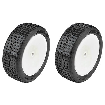 ASSOCIATED - RB10 RTR FRONT WHEELS & TYRES MOUNTED - AS72018 (Hex Fitment - fits any 1/10 Buggy)