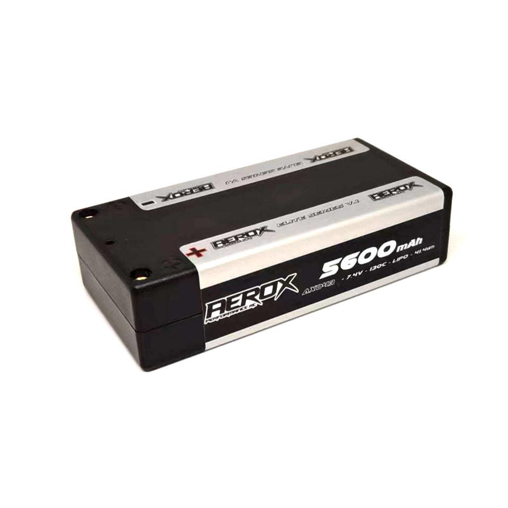 Aerox - AEROX ELITE LiPo 5600mAh Shorty 7.4v 130C 25mm - AX043