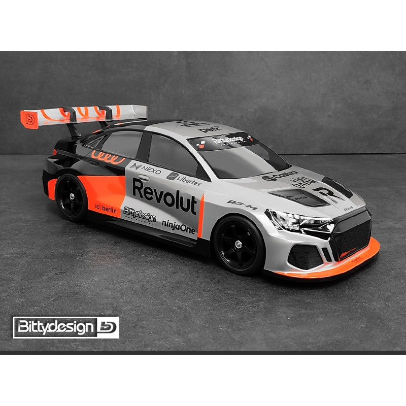 Bittydesign - Audi A3 Saloon M-chassis Body Shell 210mm to 225mm Wheelbase - BD-FWD-A3M