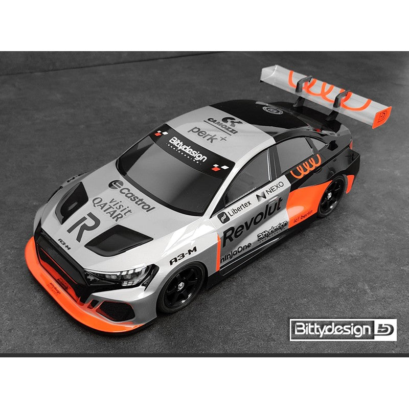Bittydesign - Audi A3 Saloon M-chassis Body Shell 210mm to 225mm Wheelbase - BD-FWD-A3M
