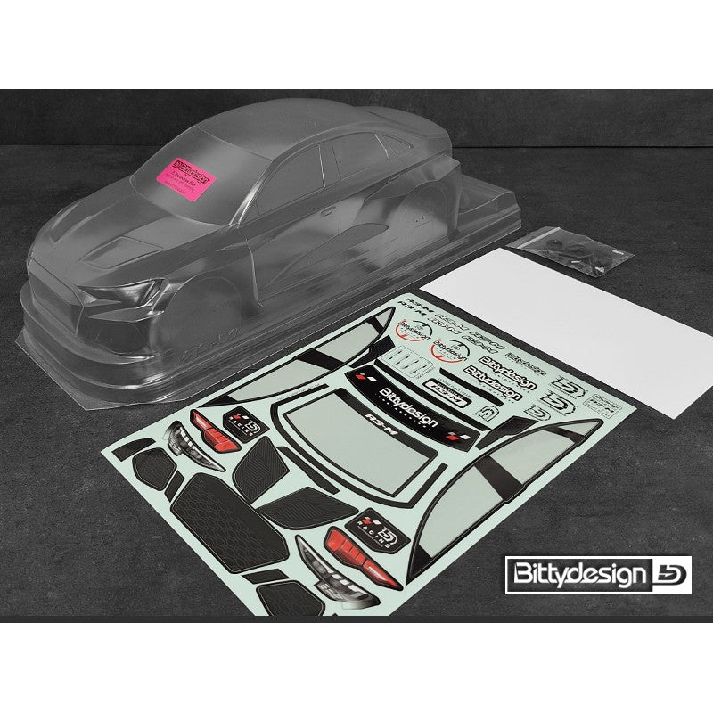 Bittydesign - Audi A3 Saloon M-chassis Body Shell 210mm to 225mm Wheelbase - BD-FWD-A3M