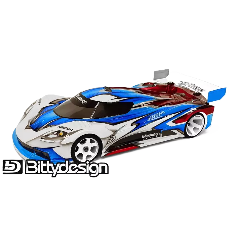Bitty Design - ARES-1 GT12 & LMGT3 class Body Shell (Clear Lexan 1/12) - BD-GT12-AS1