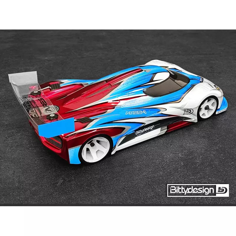 (Due September 2026 for next batch) Bitty Design - ARES-1 GT12 & LMGT3 class Body Shell (Clear Lexan 1/12) - BD-GT12-AS1
