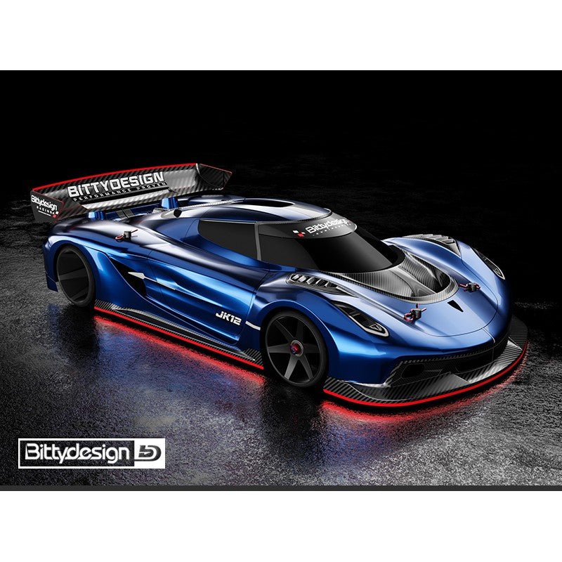 Bitty Design - JK12 GT12 & LMGT3 class Body Shell (Clear Lexan 1/12) - Koenigsegg Jesko - BD-GT12-JK12