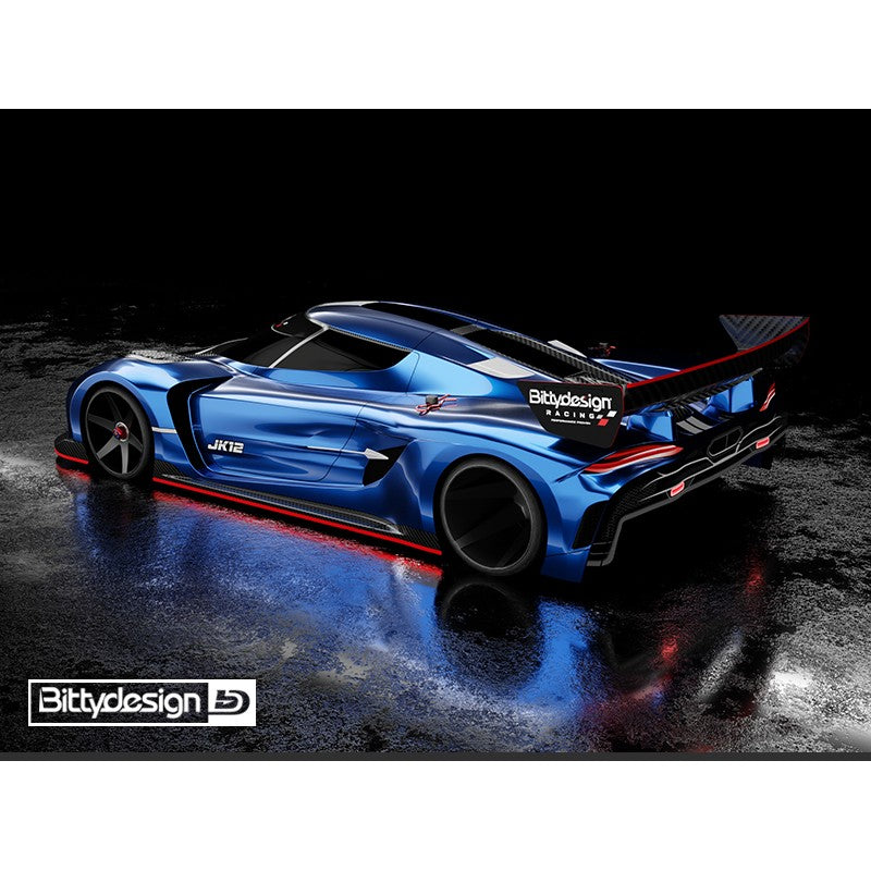 Bitty Design - JK12 GT12 & LMGT3 class Body Shell (Clear Lexan 1/12) - Koenigsegg Jesko - BD-GT12-JK12
