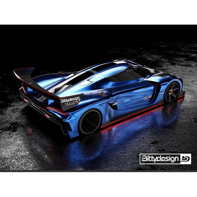 Bitty Design - JK12 GT12 & LMGT3 class Body Shell (Clear Lexan 1/12) - Koenigsegg Jesko - BD-GT12-JK12