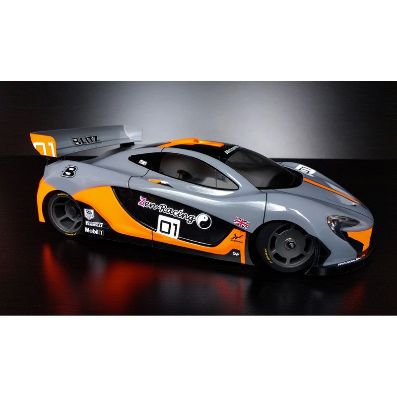 Blitz - 1/12 GT12 Clear Body - Titan P1 Sports Car (WB 201mm - Width R170/F168mm) - 60909-07