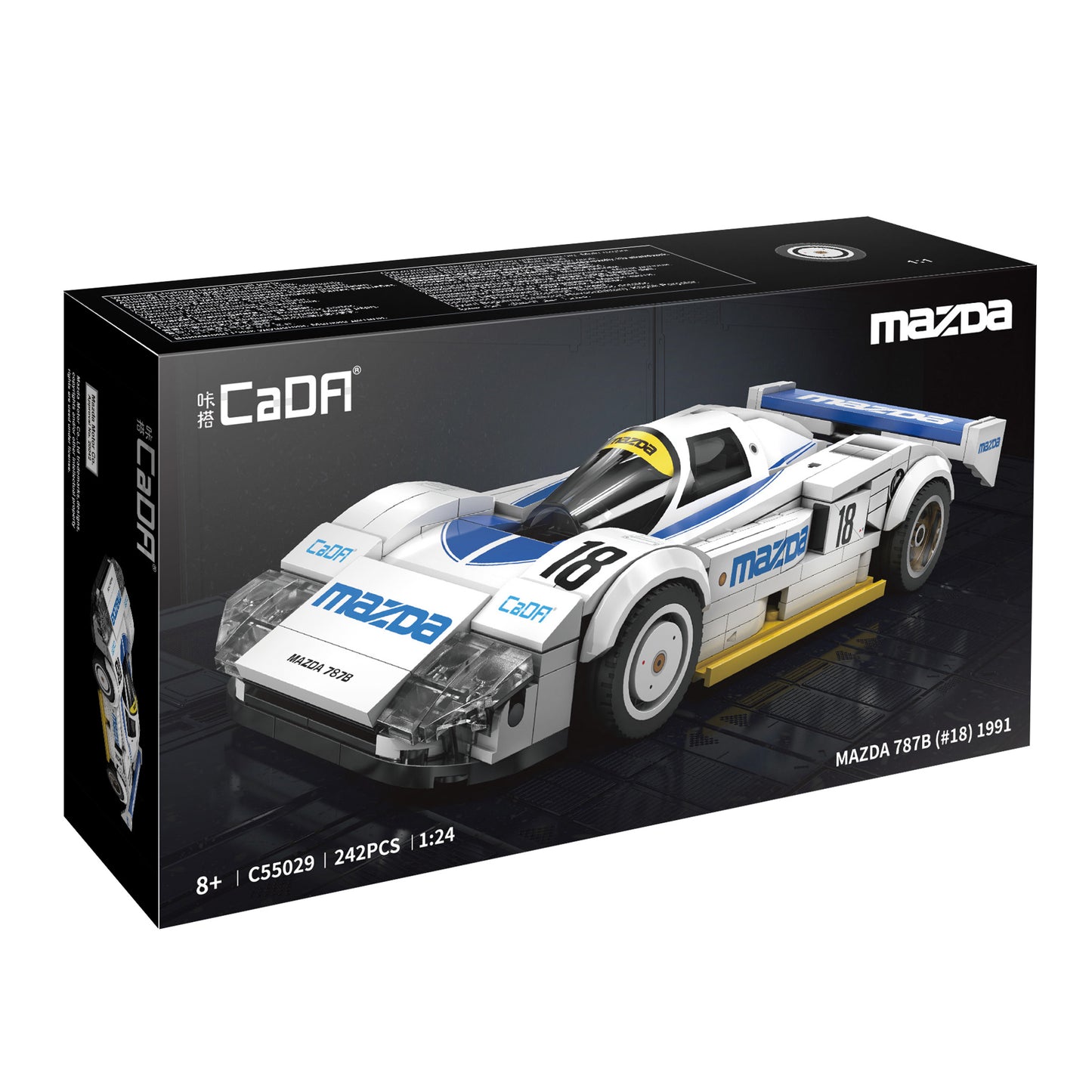 CADA BLOCK SET - Push Model 1:24 Mazda 787B - 242 - C55029W (Official Licensed Product)