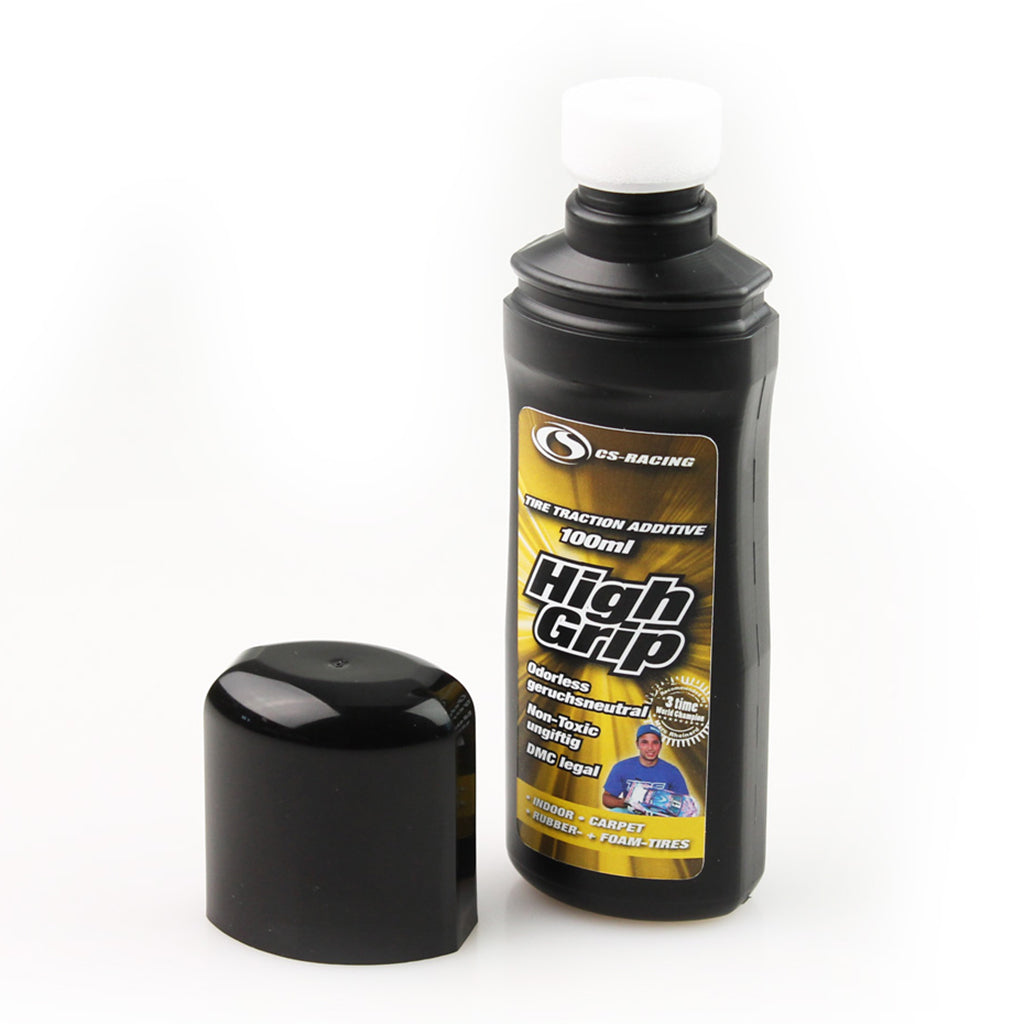 CS - High Grip Rubber & Foam Tire Additive - (For Carpet Tyres) 100ml - Used on Med/high grip tracks - C6400