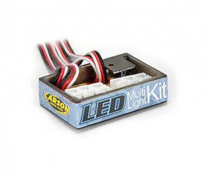 Carson - Tamiya 1/14 Tractor Truck LED Multi LIGHT SET & Module - Demo Mode, Flash, Brake, Plug & Play - C906166