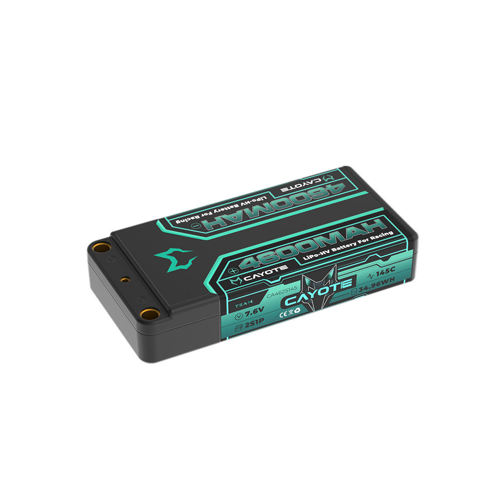 Cayote - CAYOTE LiPo 4600mAh HV Shorty 7.6v 18mm 163g - CA462S145