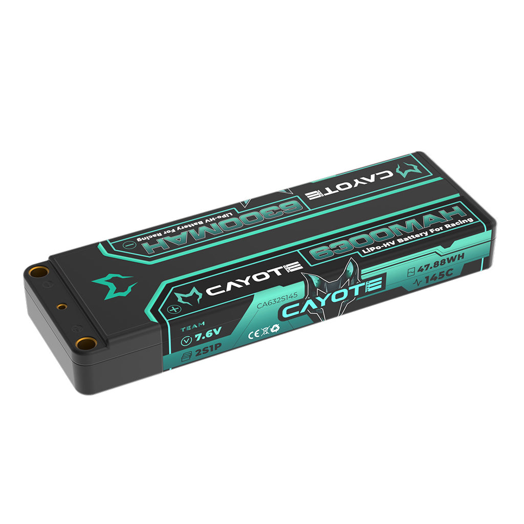 Cayote - CAYOTE LiPo 6300mAh HV Stick 7.6v 18.4mm 226g - CA632S145