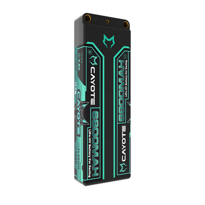 CAYOTE - LiPo 6800mAh HV Stick 7.6v 2S - Low Profile 19.7mm Thick, 249g, 5mm Bullets  - CA682S145