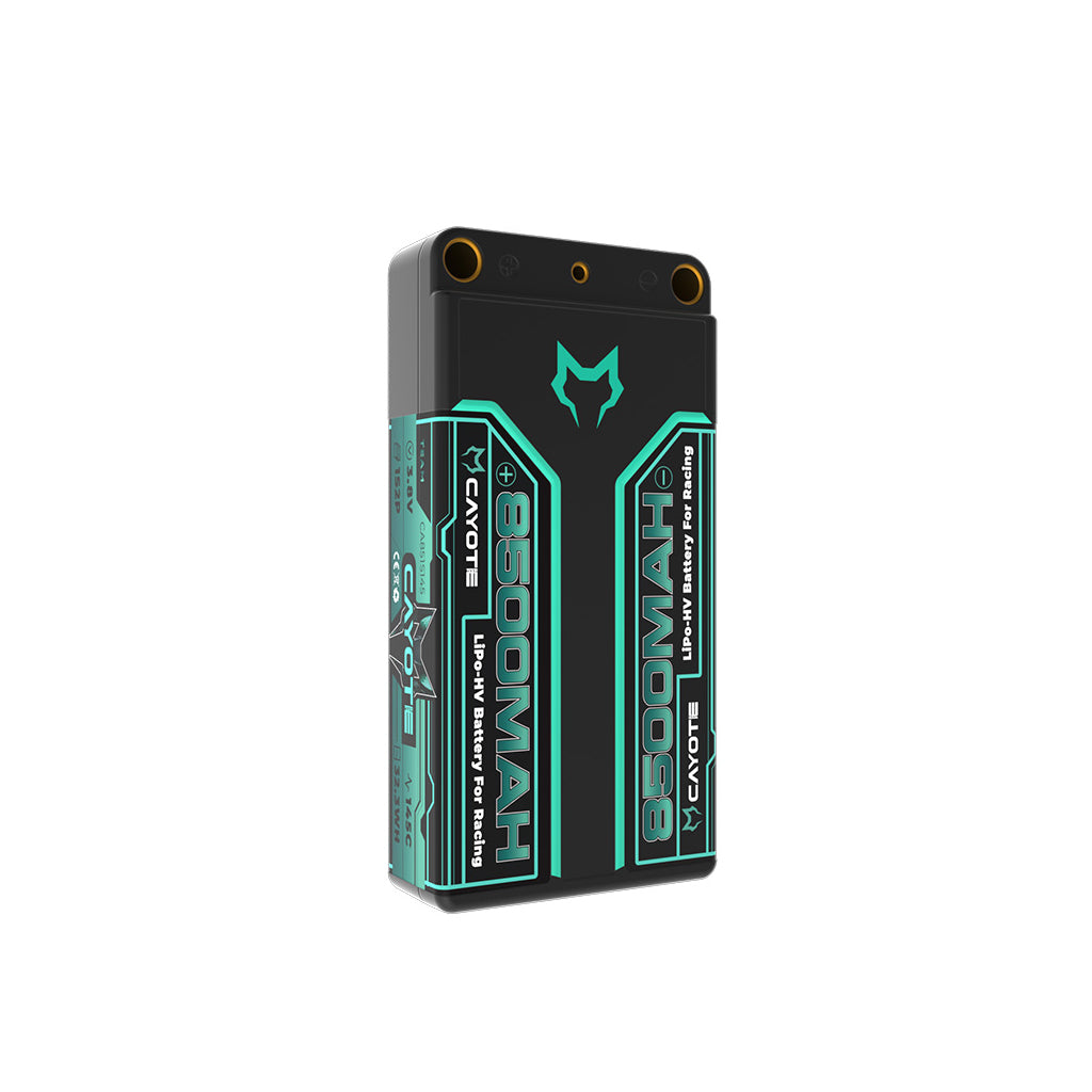 CAYOTE - LiPo 8500mAh HV 1S 3.8v - 18.4mm Thick, 155g Weight - (Ideal for 1/12th Cars) CA851S145