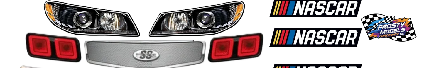 Frosty Models Nascar Sticker Set (1x Headlight, Grills & Taillights, Nascar & Frosty Sticker)
