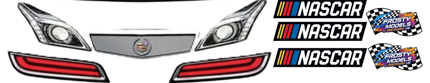 Frosty Models Nascar Sticker Set (1x Headlight, Grills & Taillights, Nascar & Frosty Sticker)