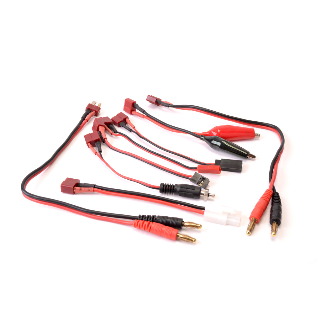 CORE RC CHARGER CONNECTOR SET - 8PCS (10AMPS MAX) DEANS/TAMIYA/JST/BULLET CR031