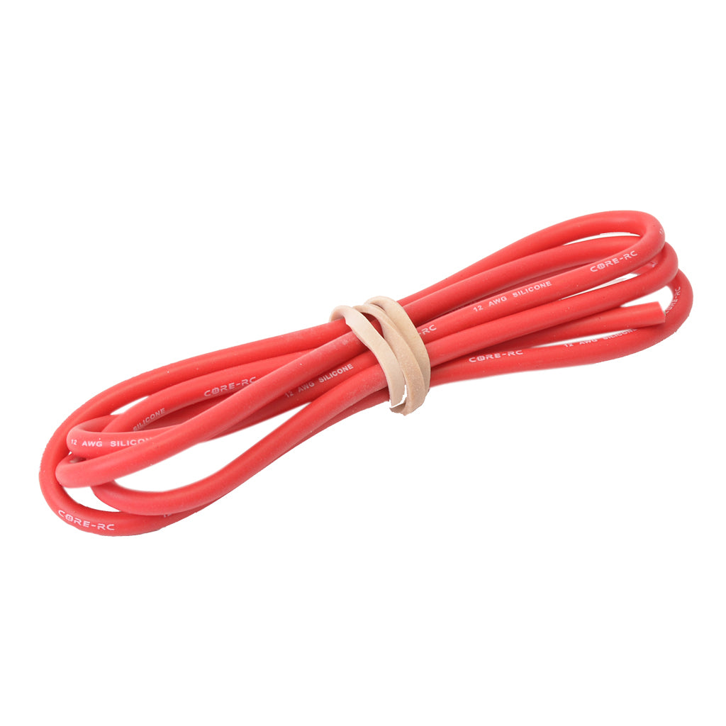 CORE RC SILICONE WIRE 12AWG - RED - 100CM (ESC/MOTOR CABLE) CR050