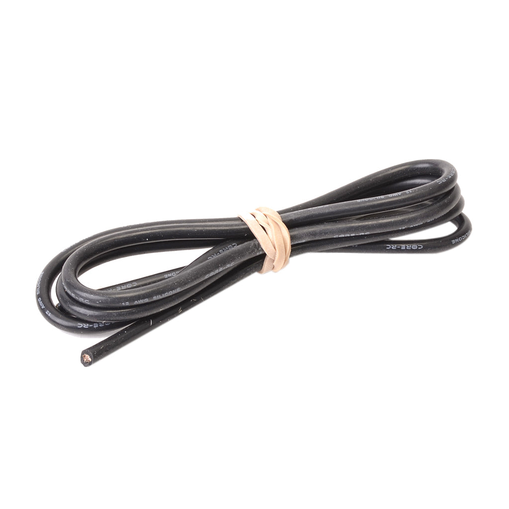 Core RC - Silicone Wire 12AWG - Black 1 Metre - CR051