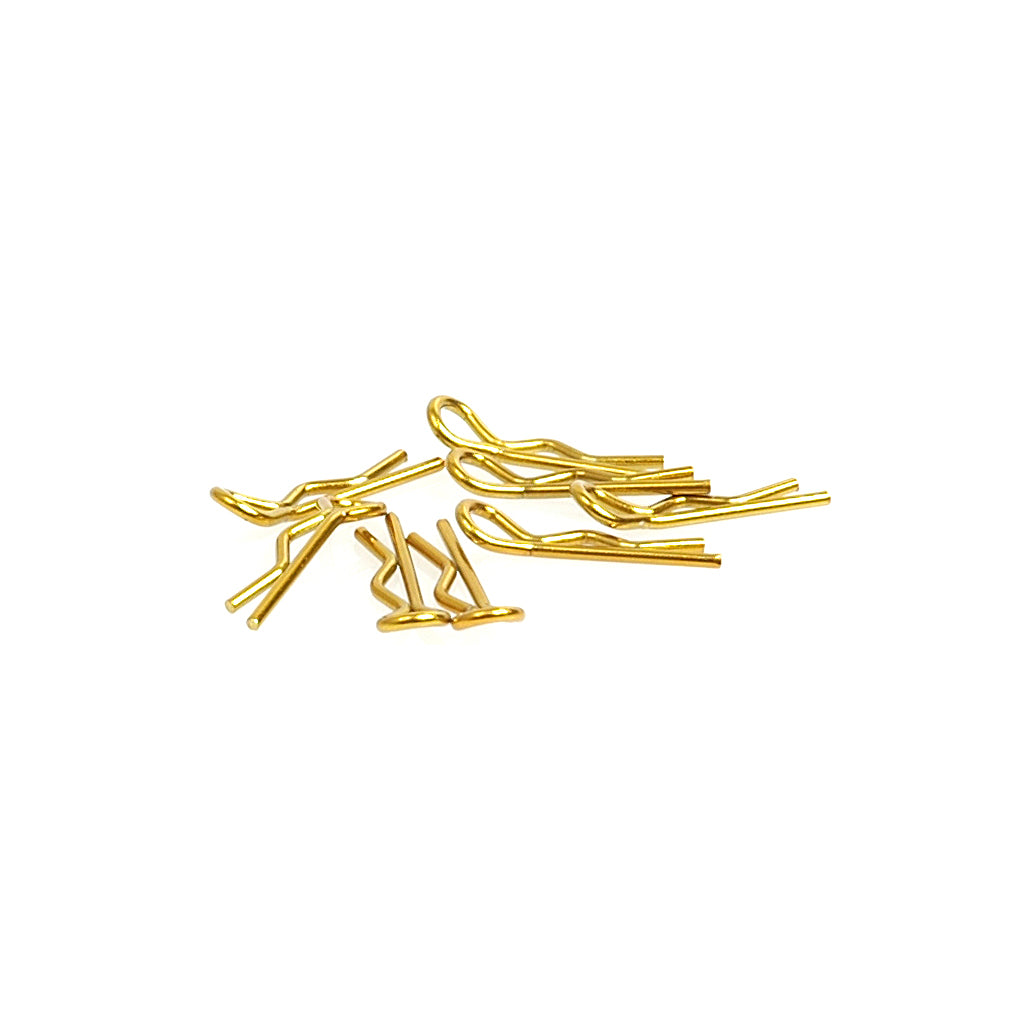 Core RC - Small Body Clip 1/10 - Gold (8) - CR062
