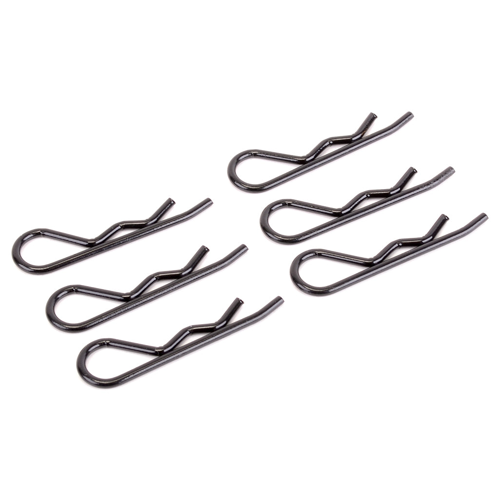 Core RC - Body Clips 1/8 - Black - (6) - CR090