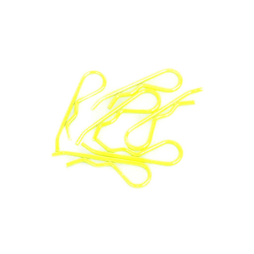 Core RC - Body Clip 1/8 - Fluorescent Yellow (6) - CR093