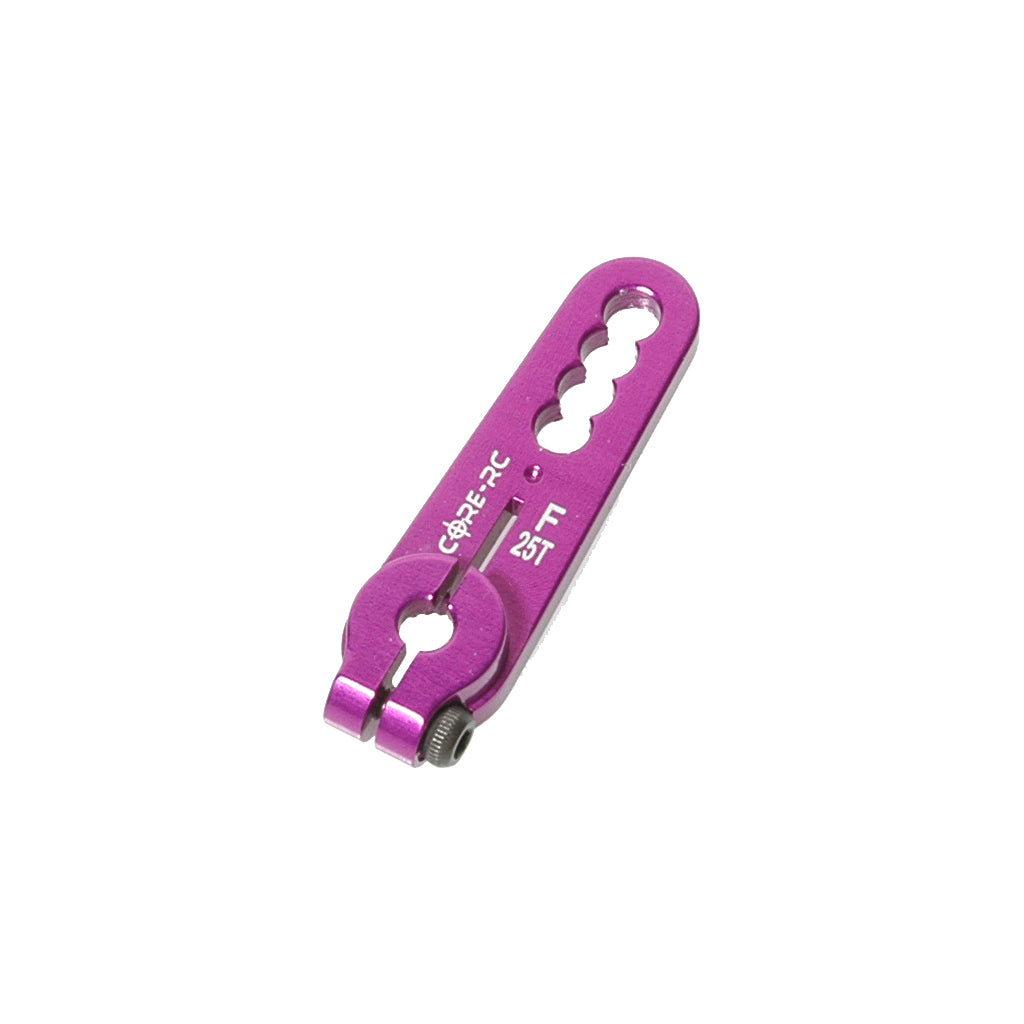 Core RC - Alloy Servo Arm; Futaba Purple - CR110