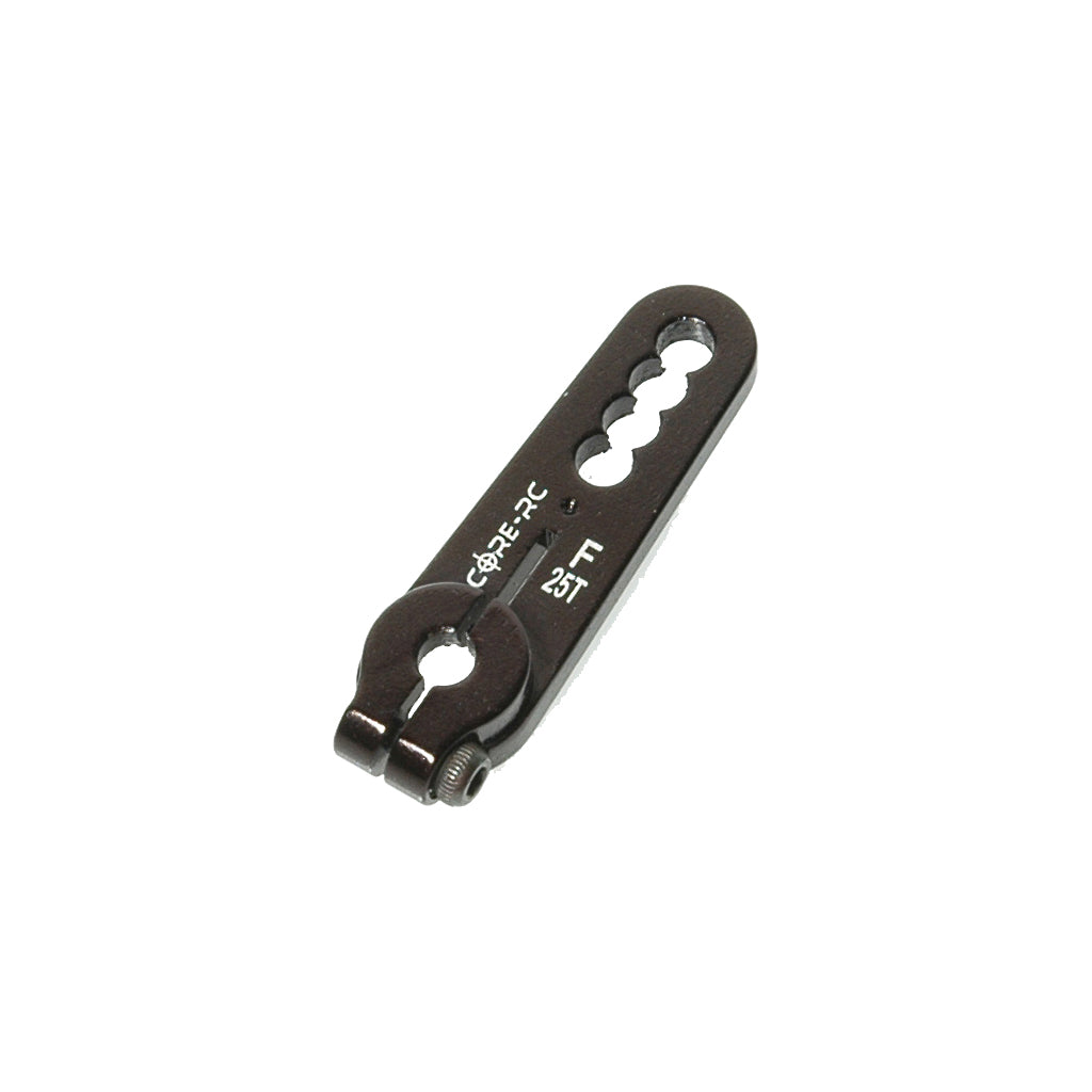 Core RC - Alloy Servo Arm; Futaba Black - CR117