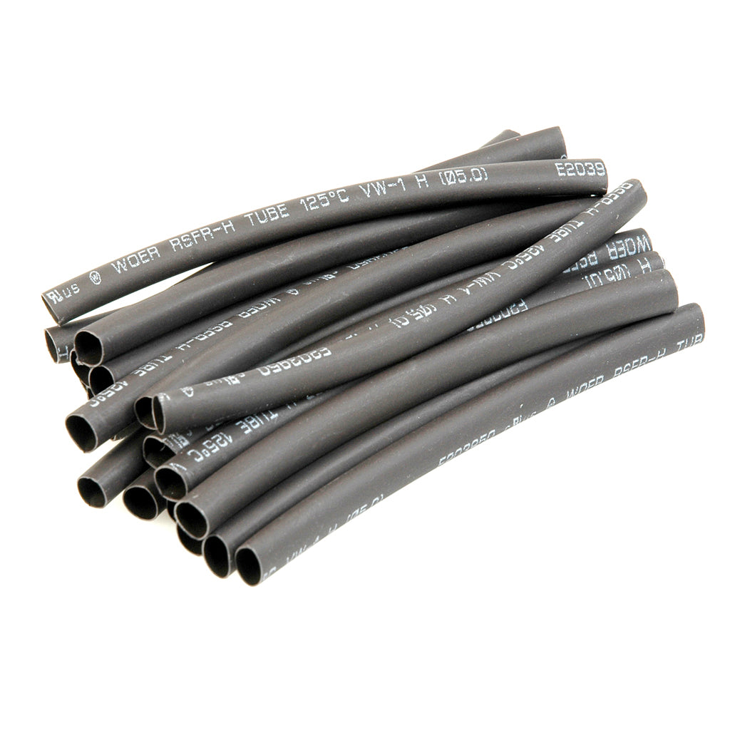 Core RC - Heatshrink 5.0mm dia Black - 20pcs - CR123