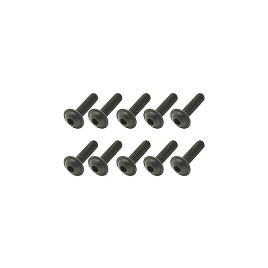 Core RC - Steel Fl Caphead Hex Screws M3x12 pk10 (Servo mount screws)