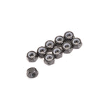Core RC - M3 Mini GT12 Kamtec / Battcave Alloy Wheel Nyloc Nuts Low Profile - Black (pk10) - CR517 (SLIM-LINE for better grip) only 3.3mm thick