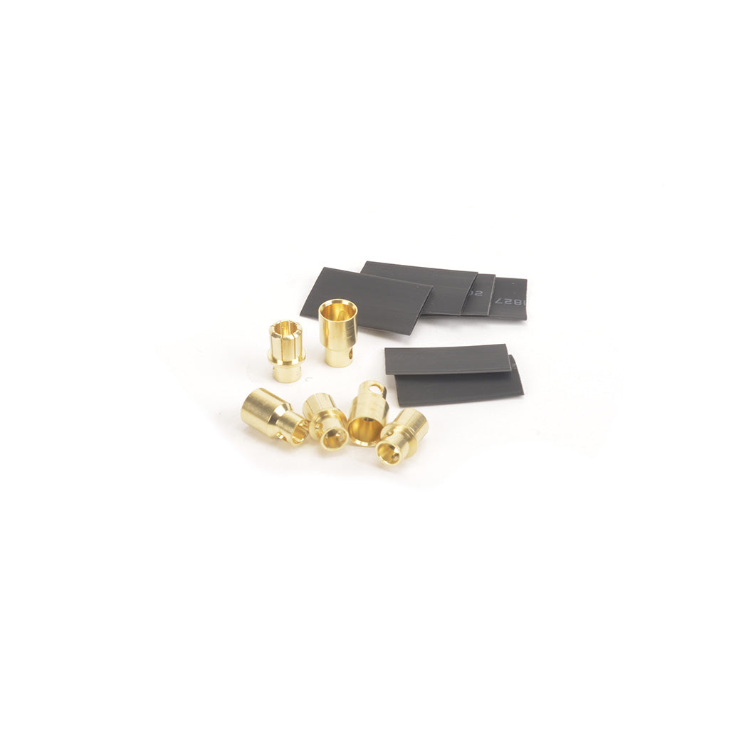 Core RC - 8.0mm Gold Banana Bullets M/F 3prs + Shrink Tube - CR767