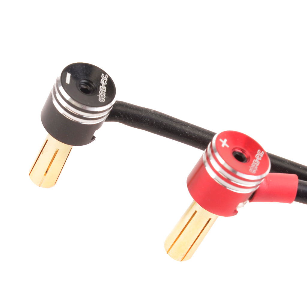 CORE RC - Heatsink 4mm Bullet Plug Grips 90degre Right Angle - Lipo Battery Terminals CR861