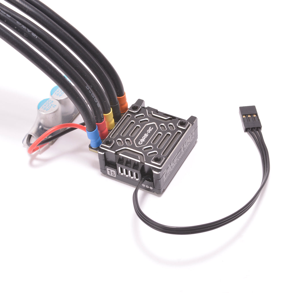 CORE RC - PACE 100R Brushless ESC - 1S Lipo Compatible (LMP12, GT12, F1 Stock) - CR885 (Sensor lead not included)
