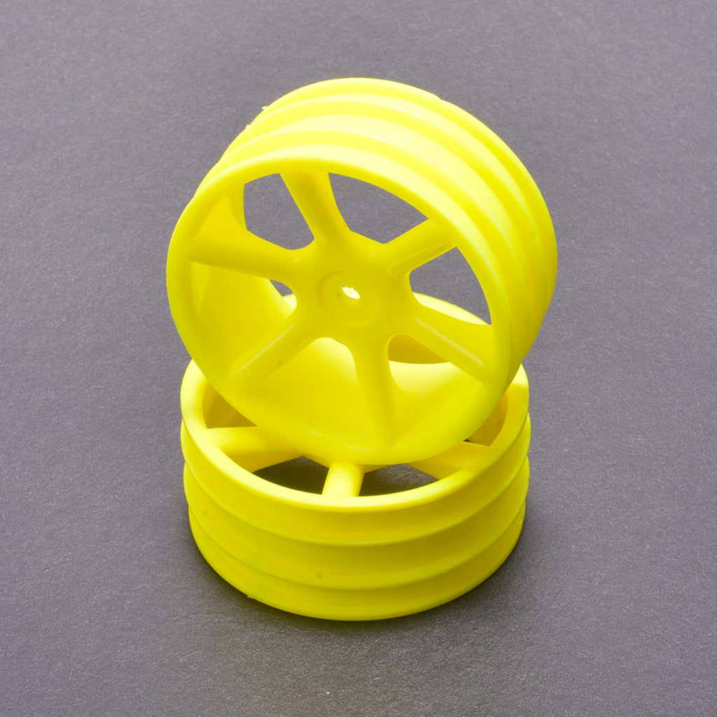 Core RC - JC 6 Spoke 2.2 4WD Front Yellow Wheel CAT 2K pr - CR892