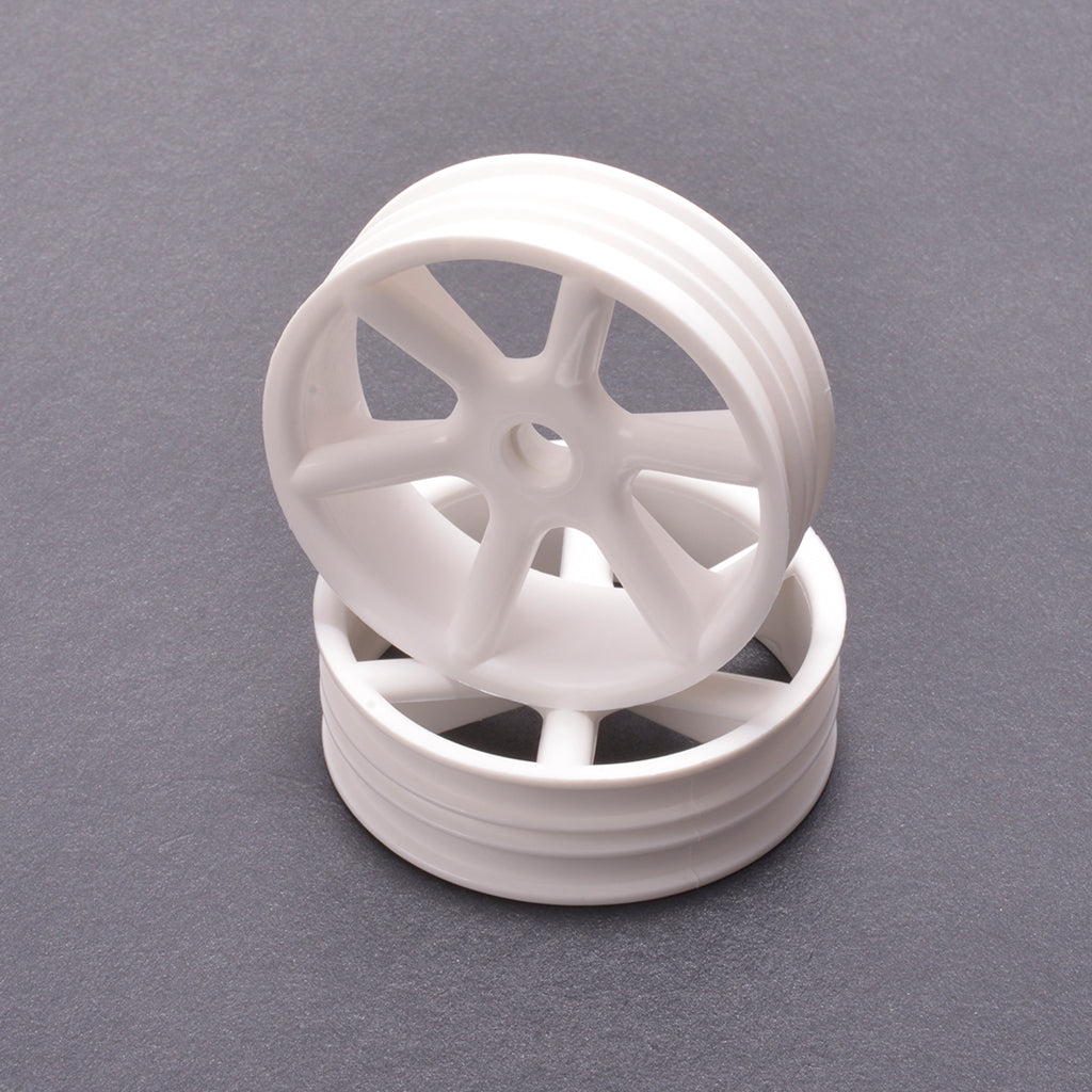 Core RC - JC 6 Spoke 2.2 2WD Front White Wheel Cougar 2K pr - CR893