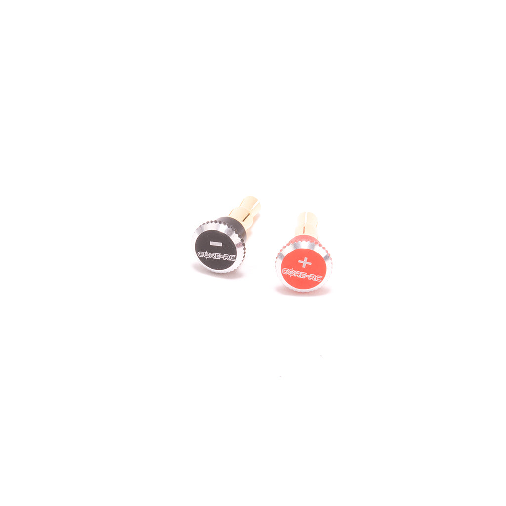 CORE RC - Lockdown Heatsink Bullet Plug Grips - 4mm & 5mm (Works on 4mm or 5mm Batteries) (Recommend RC Product & Frosty Raceway)