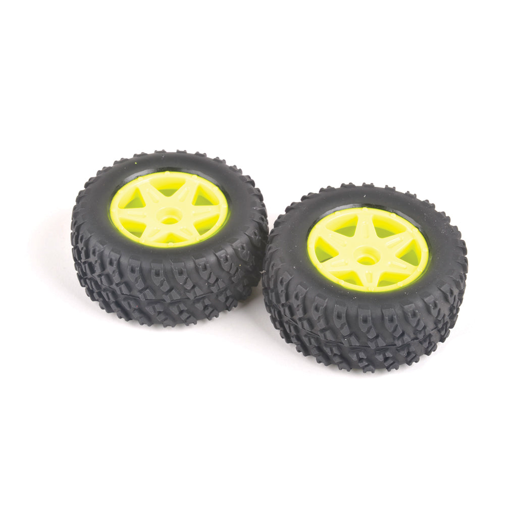 Core RC - Buggy Front Tyre Set Yellow - CRA154