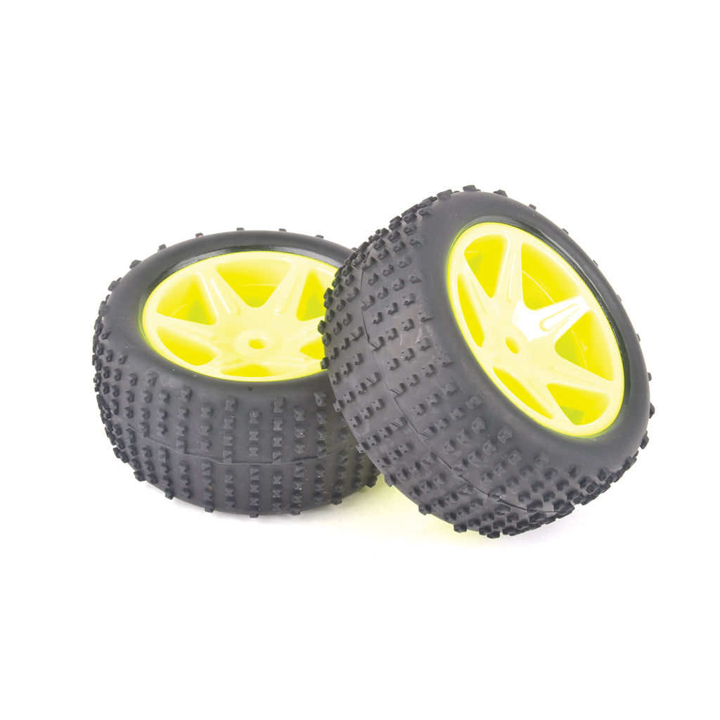Core RC - Buggy Rear Tire Set Yellow - CRA155