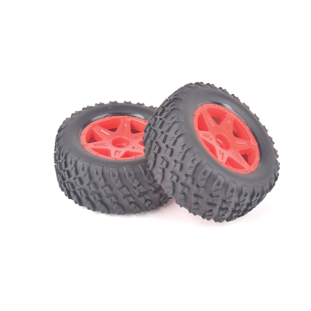 Core RC - Spider Front Tyre & Wheel Set - Red - CRA158