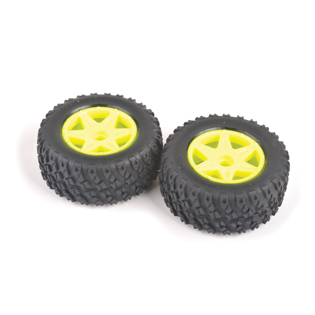 Core RC - Spider Front Tyre & Wheel Set - Yellow - CRA163