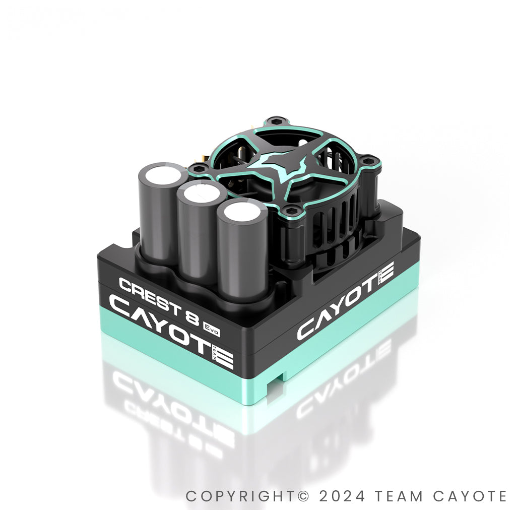 Cayote - CAYOTE Racing CREST 8 Evo 1/8th Competition ESC - CYEA10802