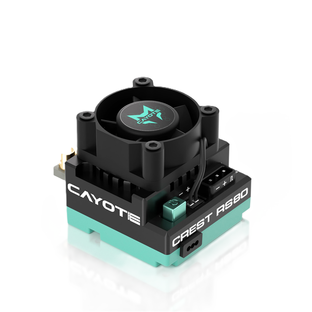 CAYOTE - CREST RS80 1/10 Stock Competition ESC - CYEA11003 (Ideal for 1/10th Touring Car &amp; Buggy, 1/10th Drift, Professional Stock Class Racing)
