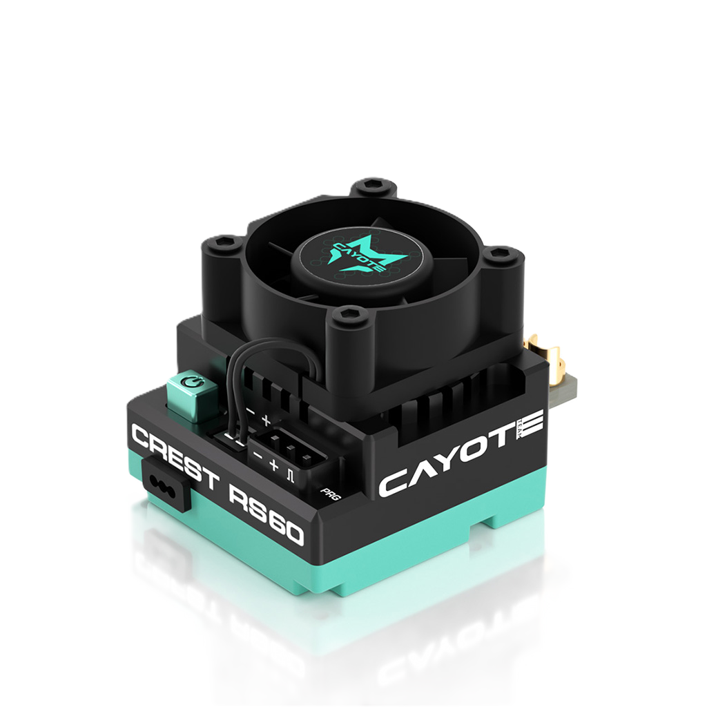 CAYOTE - CREST RS60 1/10 Stock Competition ESC - CYEA11004 (Ideal for 1/10th Touring Car &amp; Buggy, 1/10th Drift, Professional Stock Class Racing)