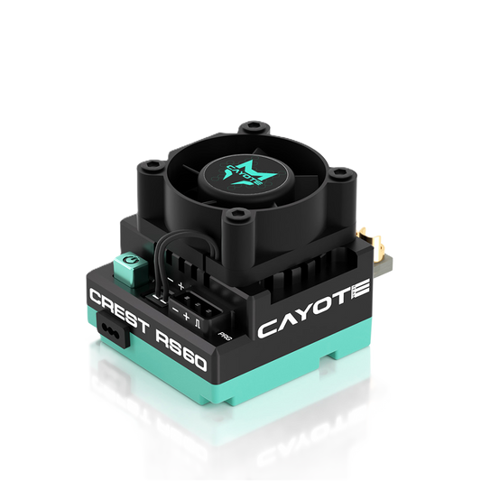 CAYOTE - CREST RS60 1/10 Stock Competition ESC - CYEA11004 (Ideal for 1/10th Touring Car &amp; Buggy, 1/10th Drift, Professional Stock Class Racing)